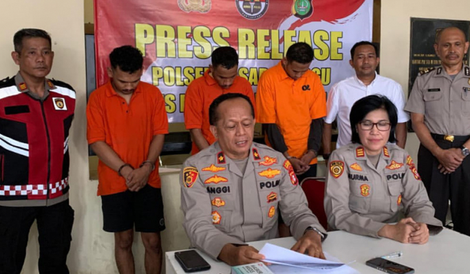 Polsek Pasar Minggu menangkap komplotan pelaku pencurian sepeda motor di kawasan Jagakarsa. (Foto: PMJ News)