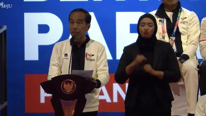 Presiden Jokowi resmi membuka Pekan Paralimpiade Nasional XVII di Solo. (Foto: PMJ/Dok Setpres).