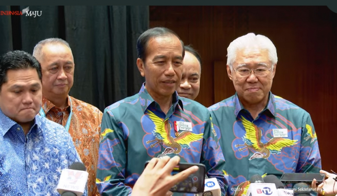 Presiden Jokowi saat menghadiri BNI Investor Daily di JCC Senayan, Jakarta. (Foto: PMJ News/YouTube Setpres)