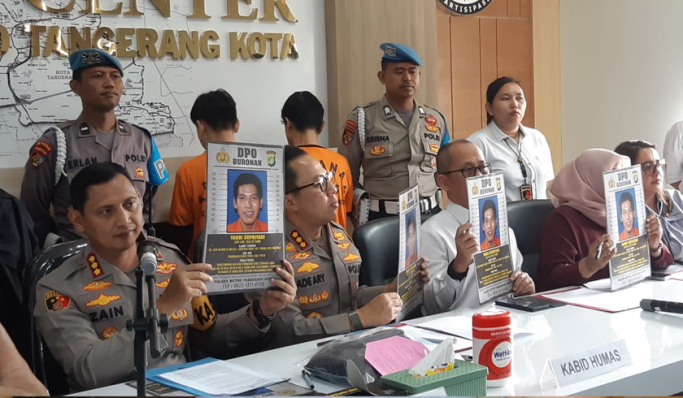 Polres Metro Tangerang Kota menggelar rilis kasus pencabulan. (Foto: PMJ News/Istimewa)