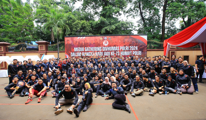 Divisi Humas Polri mengadakan media gathering dalam rangka menyambut HUT ke-73. (Foto: PMJ News/Fajar)