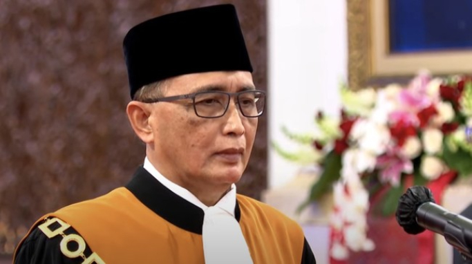 Hakim Agung Sunarto Terpilih sebagai Ketua Mahkamah Agung. (Foto: PMJ/dok YouTube Setpres).