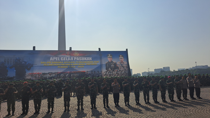 TNI siap mengamankan acara Pelantikan Presiden dan Wakil Presiden. (Foto: PMJ News/Fajar)