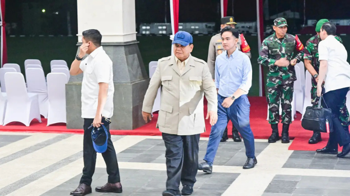Presiden Prabowo Subianto di Akmil Magelang. (Foto: PMJ/dok Setpres).