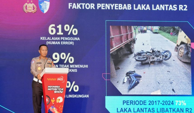 Kepala Korlantas Polri, Irjen Pol Aan Suhanan menghadiri acara IMOS 2024. (Foto: PMJ News)