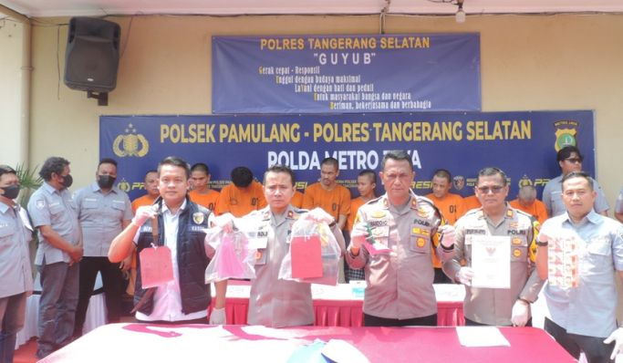 Polsek Pamulang berhasil mengungkap sejumlah kasus tindak pidana yang terjadi di wilayah hukumnya. (Foto: PMJ News)