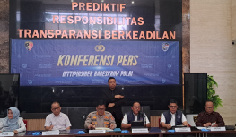 Dittipidsiber Bareskrim Polri menggelar rilis pengungkapan kasus pornografi. (Foto: PMJ News/Fajar)