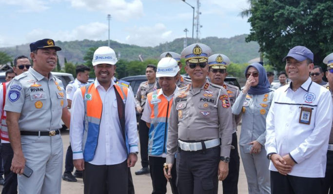 Kepala Korlantas Polri, Irjen Pol Aan Suhanan melaksanakan survei di jalan tol dan Pelabuhan Merak. (Foto: PMJ News)