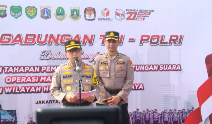 Kabid Humas Polda Metro Jaya, Kombes Pol Ade Ary Syam Indradi saat memberikan keterangan pers. (Foto: PMJ News)