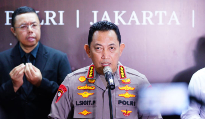 Kapolri Jenderal Listyo Sigit Prabowo saat konferensi pers Rakor Bidang Operasional 2024 Pengamanan Natal dan Tahun Baru. (Foto: PMJ News)