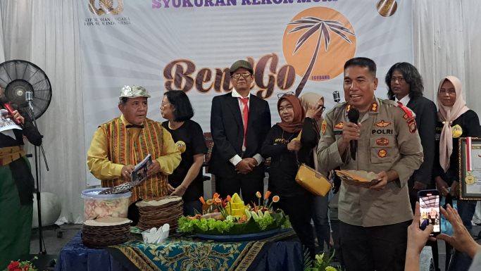 Bendgo Eduband, grup musik yang mengedepankan lagu-lagu yang mengedukasi masyarakat. (Foto: PMJ News/Fajar)