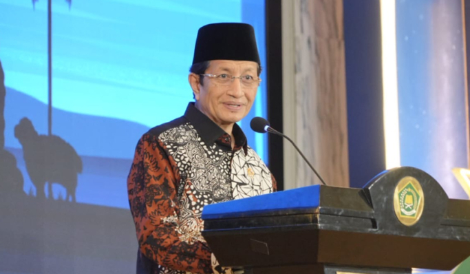 Menteri Agama, Nasaruddin Umar saat memberikan sambutan. (Foto: PMJ News/Dok Kemenag)