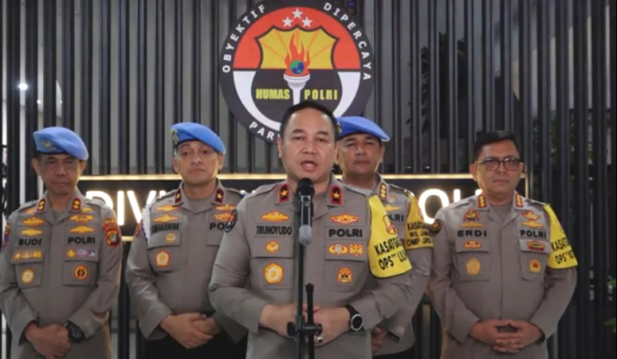 Karo Penmas Divisi Humas Polri, Brigjen Pol Trunoyudo Wisnu Andiko saat memberikan keterangan pers. (Foto: PMJ News/Fajar)