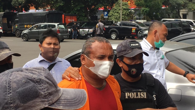 John Kei saat diamankan di sebuah kasus beberapa waktu lalu. (Foto: Dok PMNews).